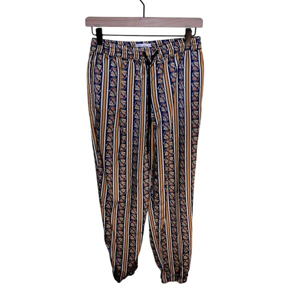 Urban Outfitters Pants - URBAN OUTFITTERS floral satin eclectic drawstring joggers S